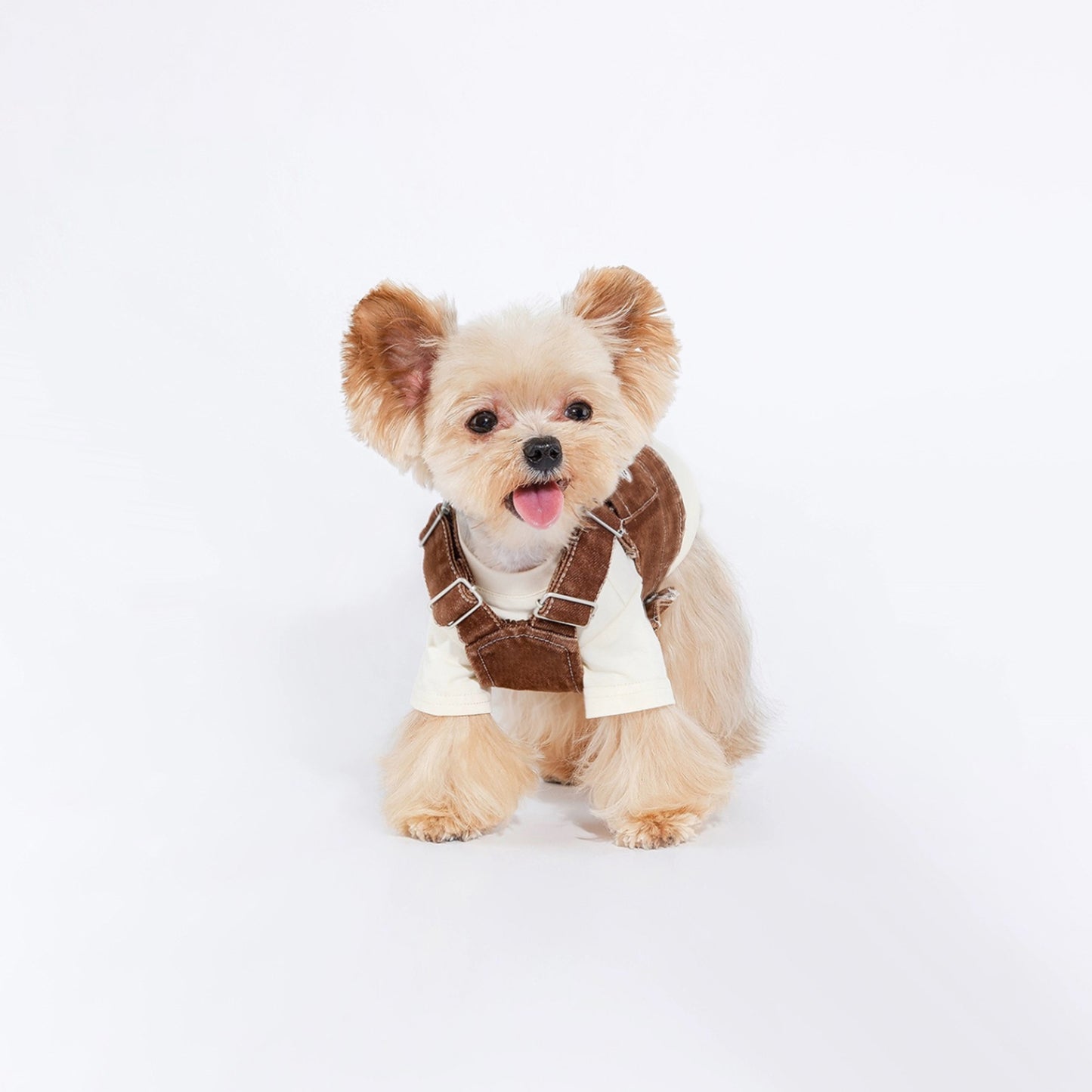 Brown Overalls Handmade Dog's Clothing